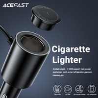 ACEFAST 4 Port USB ładowarka samochodowa gniazdo do zapalniczki splitter PD QC3.0 90W wyświetlacz LED woltomierza stacja dokująca stacja szybkiego ładowania 6